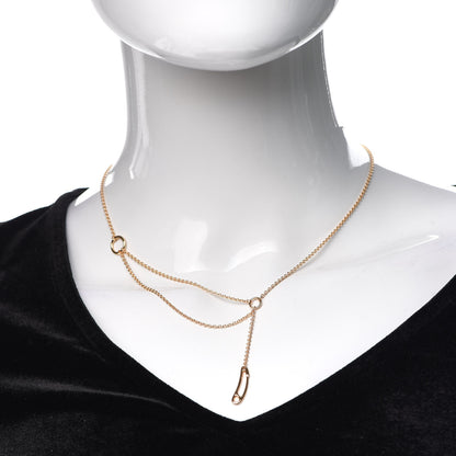 Hermes 18K Rose Gold TPM Chaine d'Ancre Punk Necklace ST 2 of 6