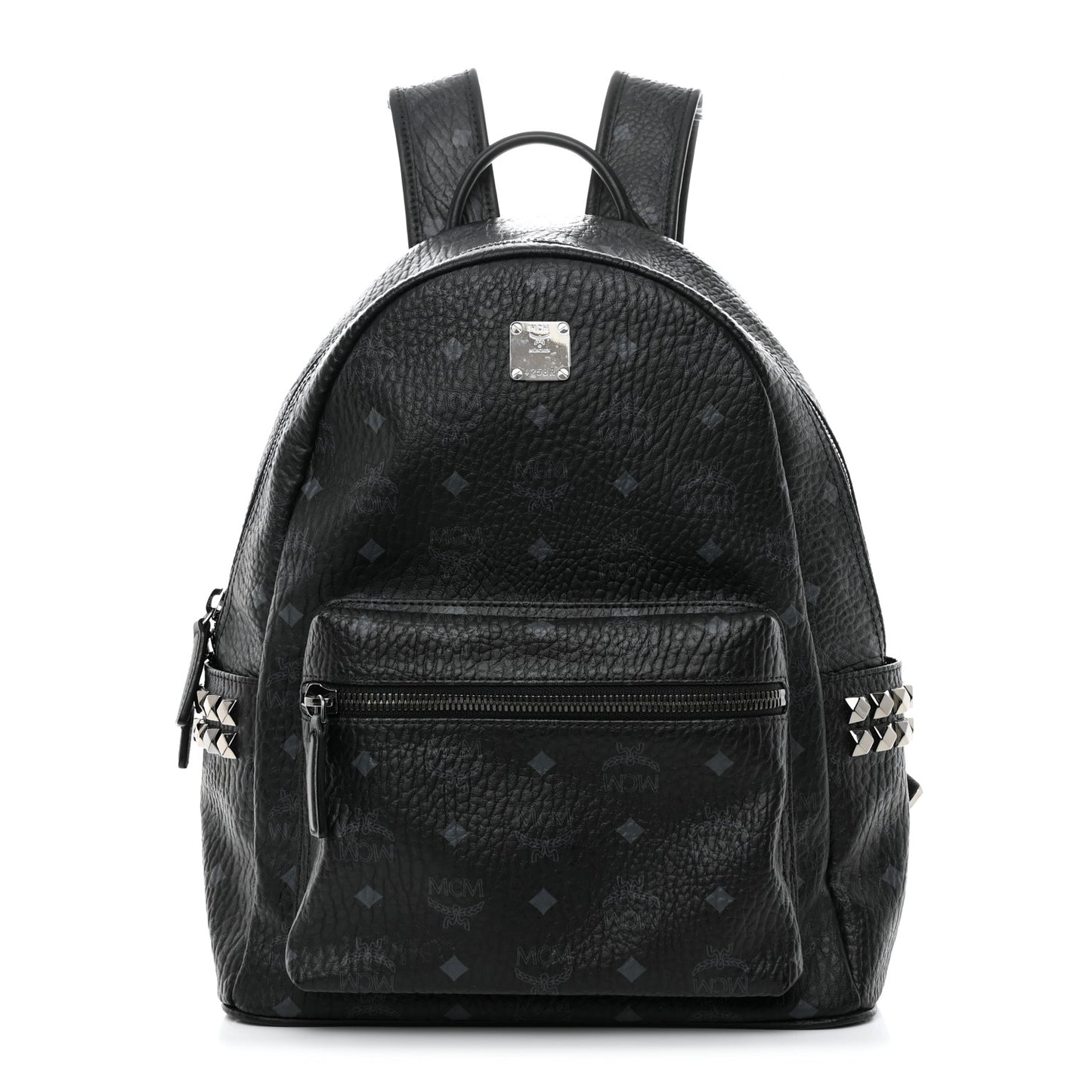 Visetos Medium Side Studs Stark Backpack Black