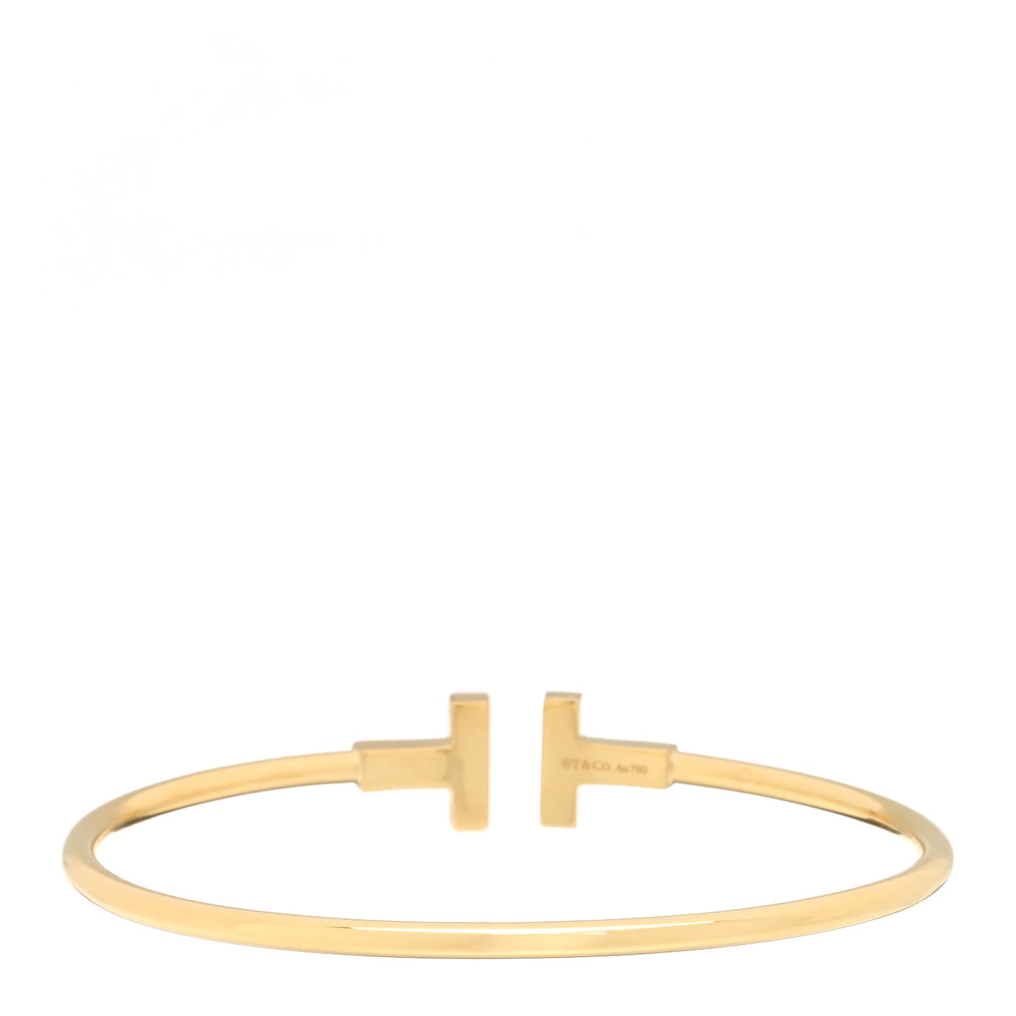 18K Yellow Gold T Wire Bracelet