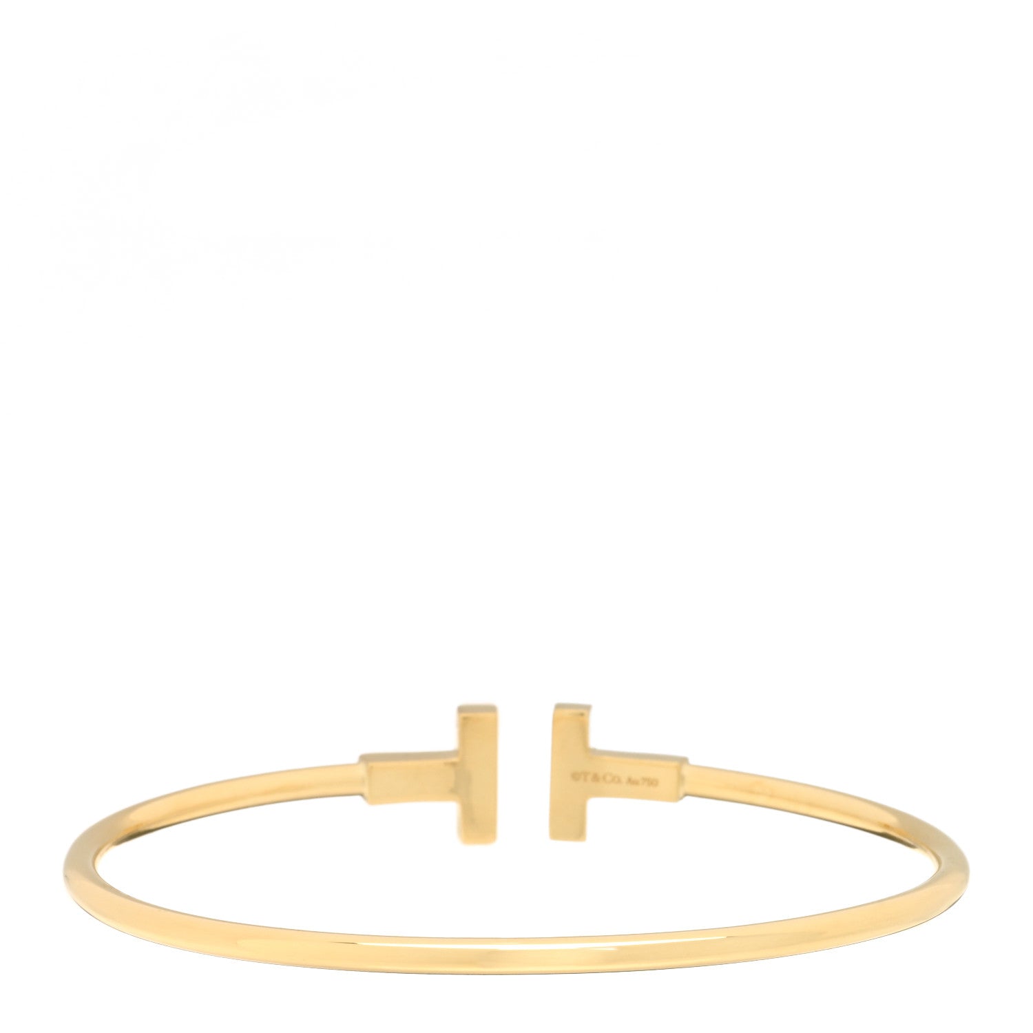 Tiffany 18K Yellow Gold T Wire Bracelet 2 of 4