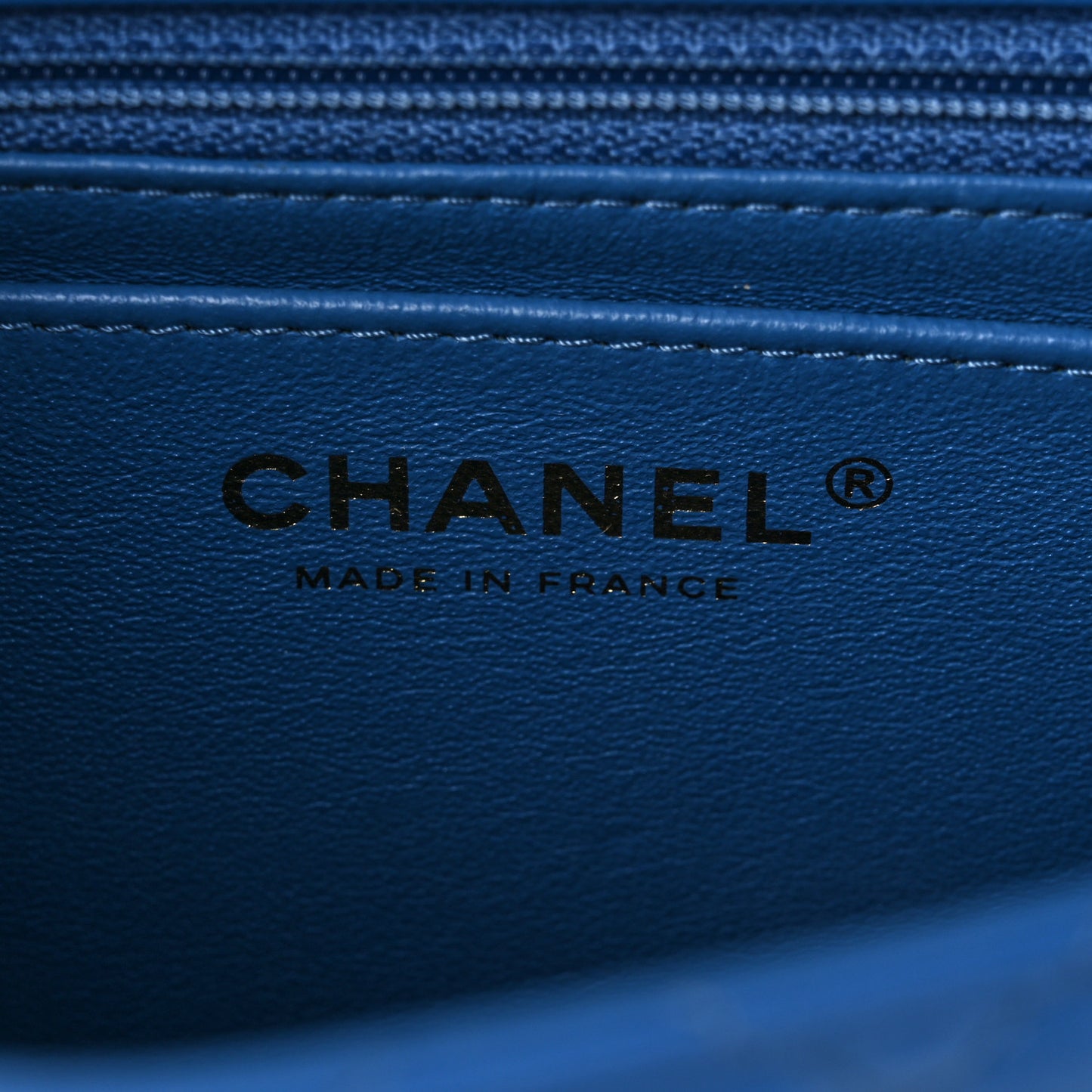 Lambskin Quilted Mini Square Flap Blue