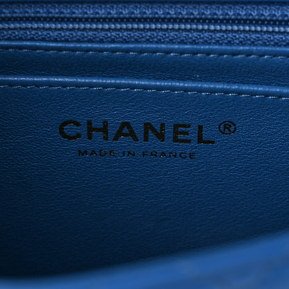 Chanel Lambskin Quilted Mini Square Flap Blue 6 of 12