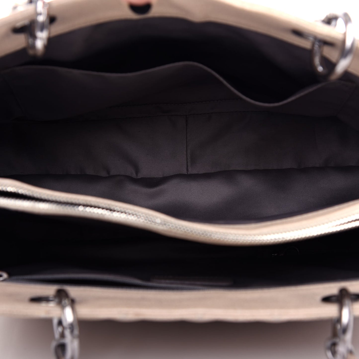 Caviar Quilted Grand Shopping Tote GST Beige Clair
