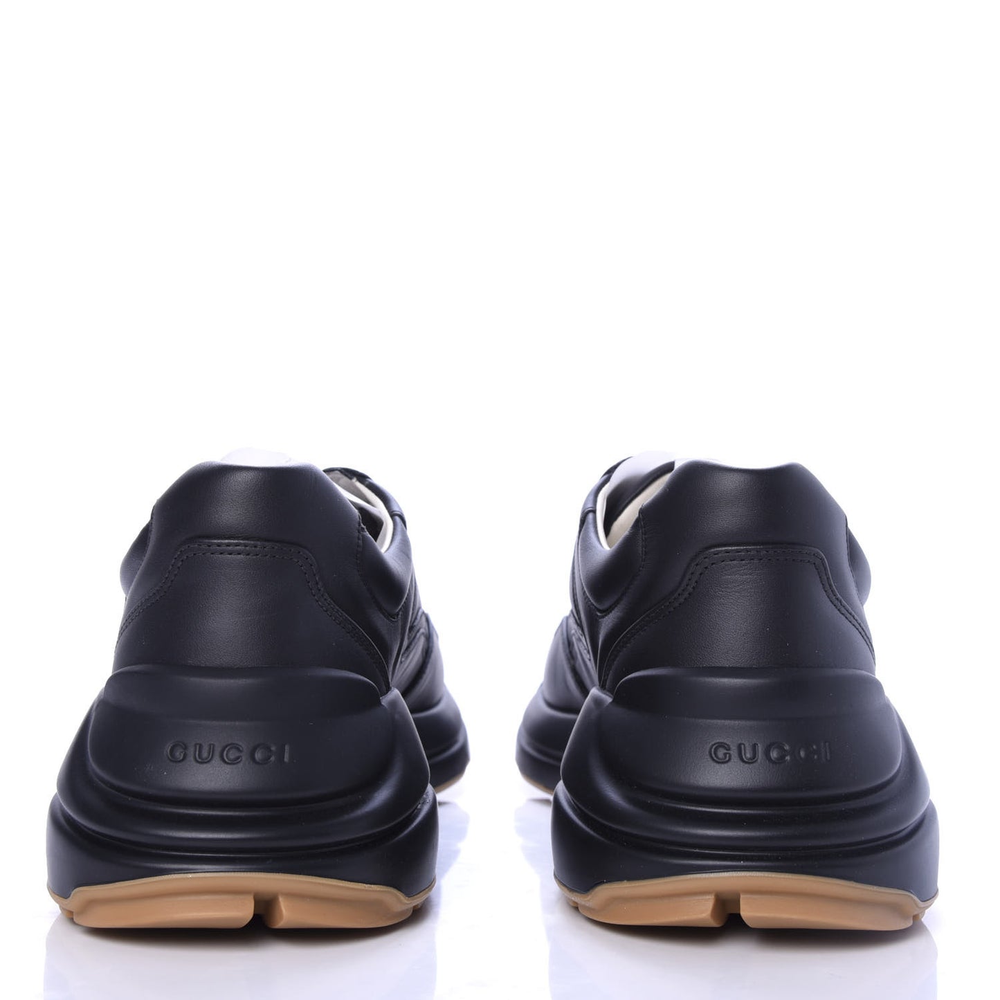 Calfskin Tiger Print Mens Rhyton Sneakers 10.5 Black
