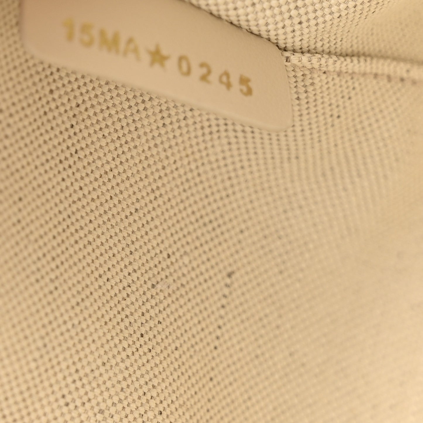 Oblique Calfskin Medium Signature Bucket Bag Beige