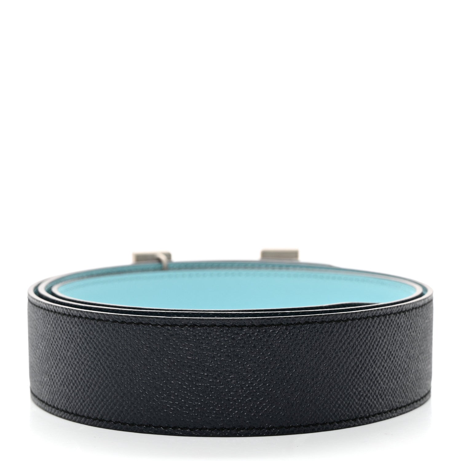 Hermes Epsom 38mm H Belt 110 Bleu Atoll Bleu Indigo 3 of 8