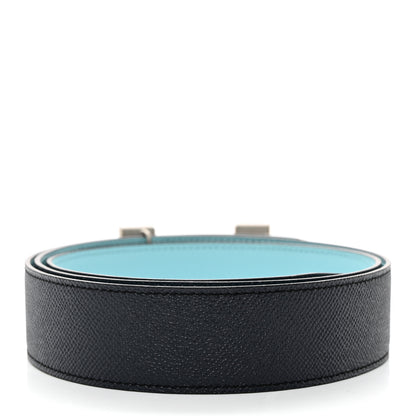 Hermes Epsom 38mm H Belt 110 Bleu Atoll Bleu Indigo 3 of 8