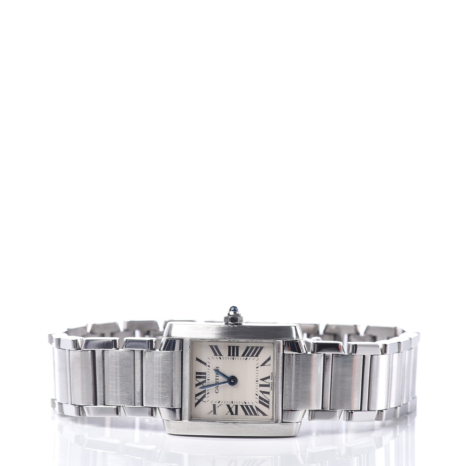 Cartier Stainless Steel 20mm Tank Francaise Quartz Watch 3 of 8
