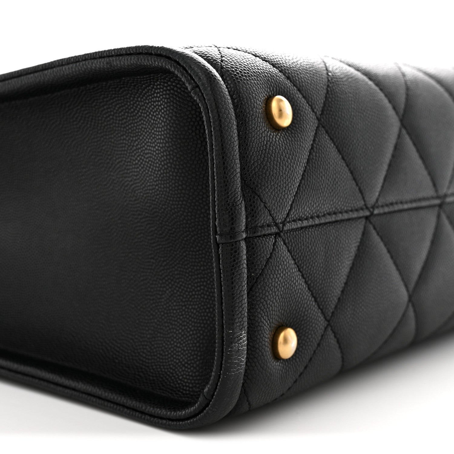 Chanel Caviar Quilted Chain Large Shopping Tote With Coin Purse Black 9 of 11