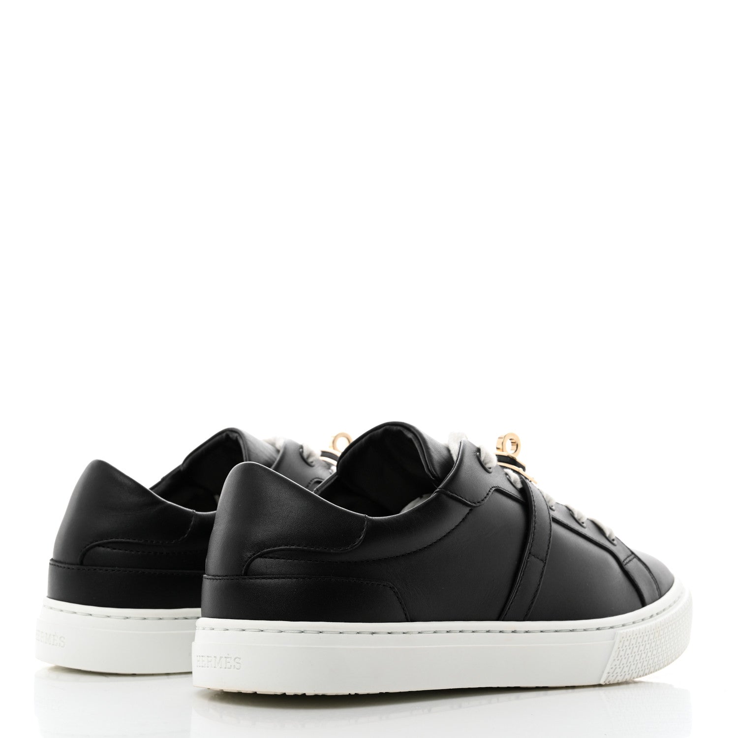 Hermes Calfskin Day Sneakers 36.5 Black 4 of 9