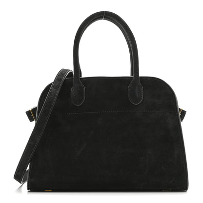 The Row Suede Soft Margaux 10 Bag Black 1 of 9