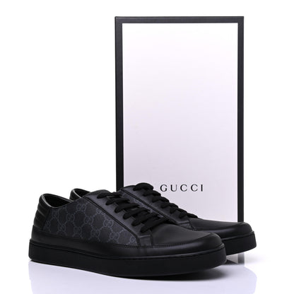 Gucci GG Supreme Monogram Mens Low Top Sneakers 11 Black 9 of 9