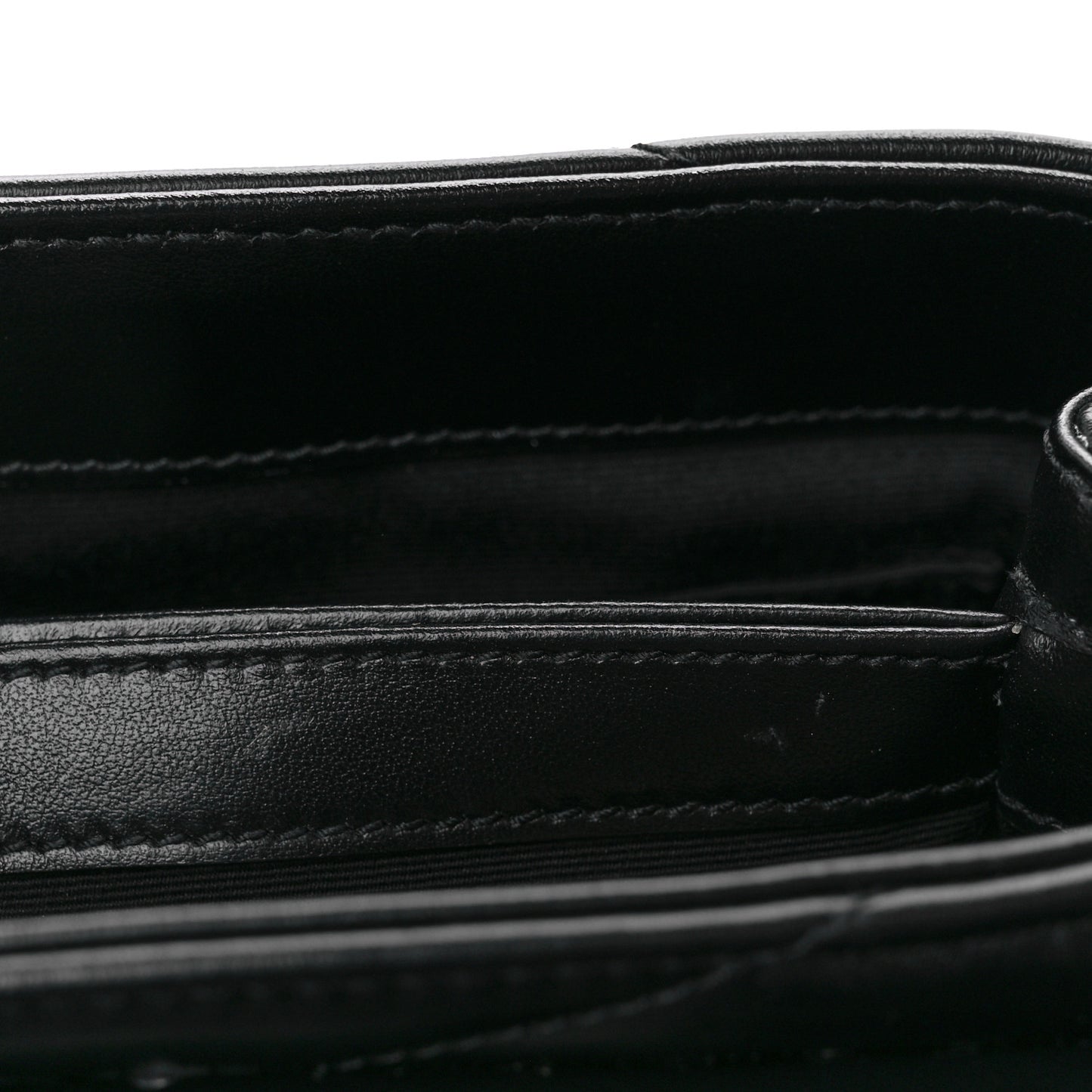 Calfskin Y Quilted Monogram Toy Loulou Crossbody Bag Black