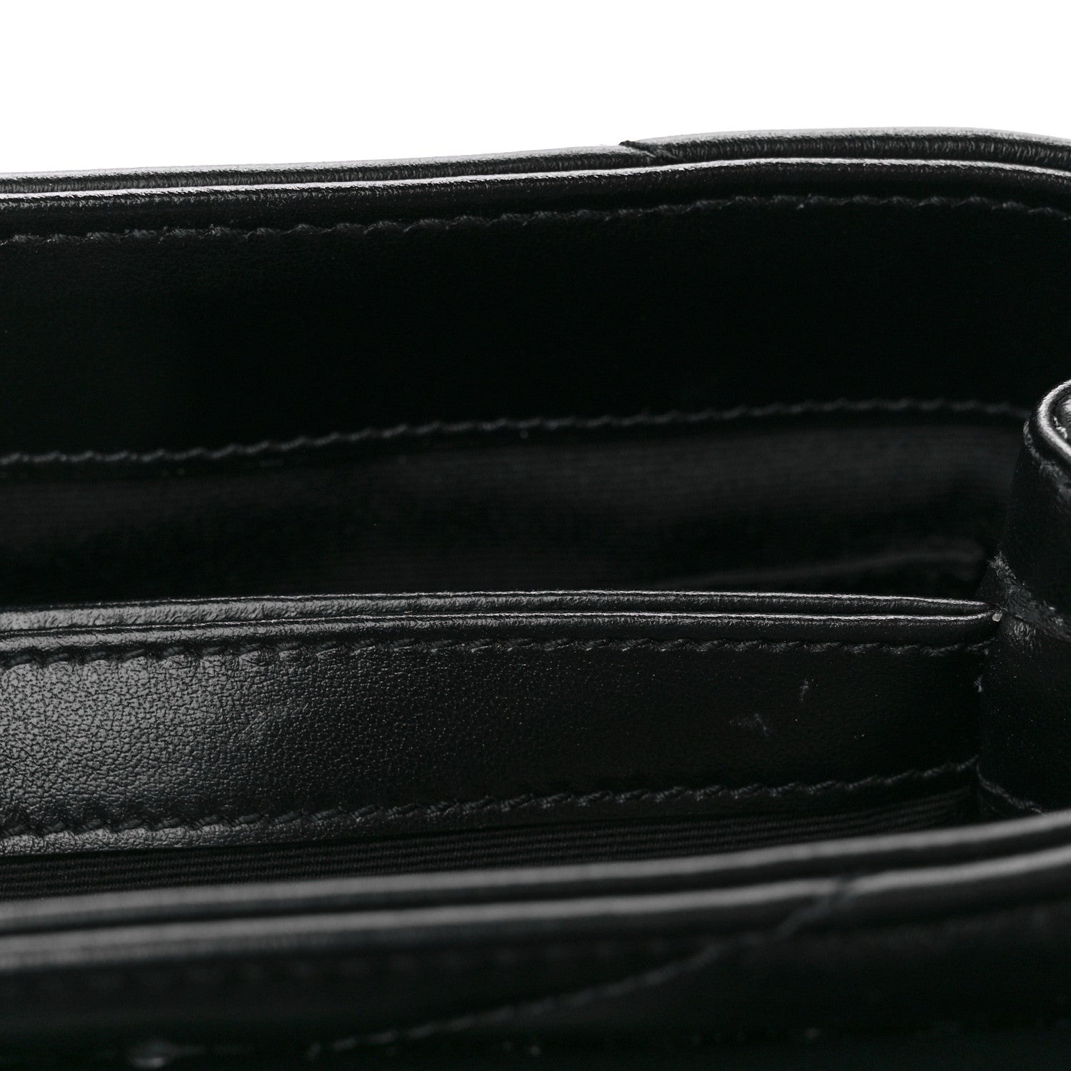 Saint Laurent Calfskin Y Quilted Monogram Toy Loulou Crossbody Bag Black 12 of 13