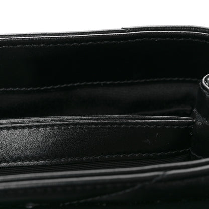 Saint Laurent Calfskin Y Quilted Monogram Toy Loulou Crossbody Bag Black 12 of 13