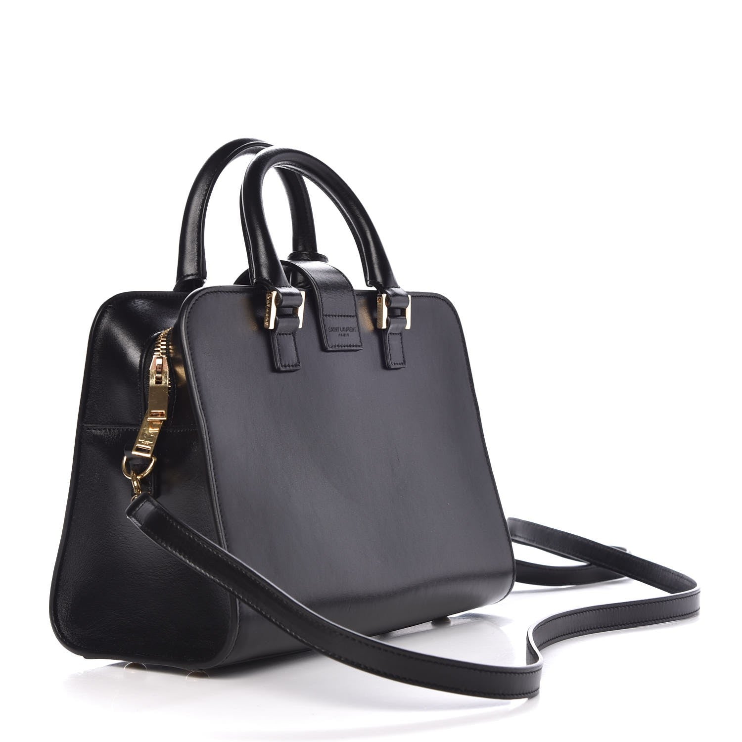 Saint Laurent Calfskin Monogram Baby Cabas Black 2 of 8