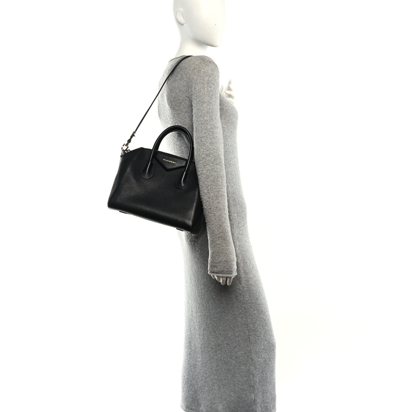 Sugar Goatskin Small Antigona Black