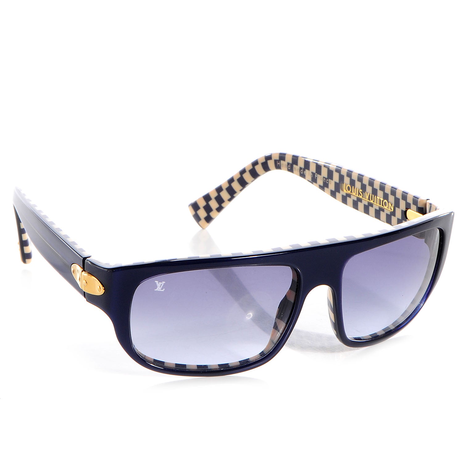 Louis Vuitton Damier Azur Polarized Sunglasses Z0067W Blue 3 of 5