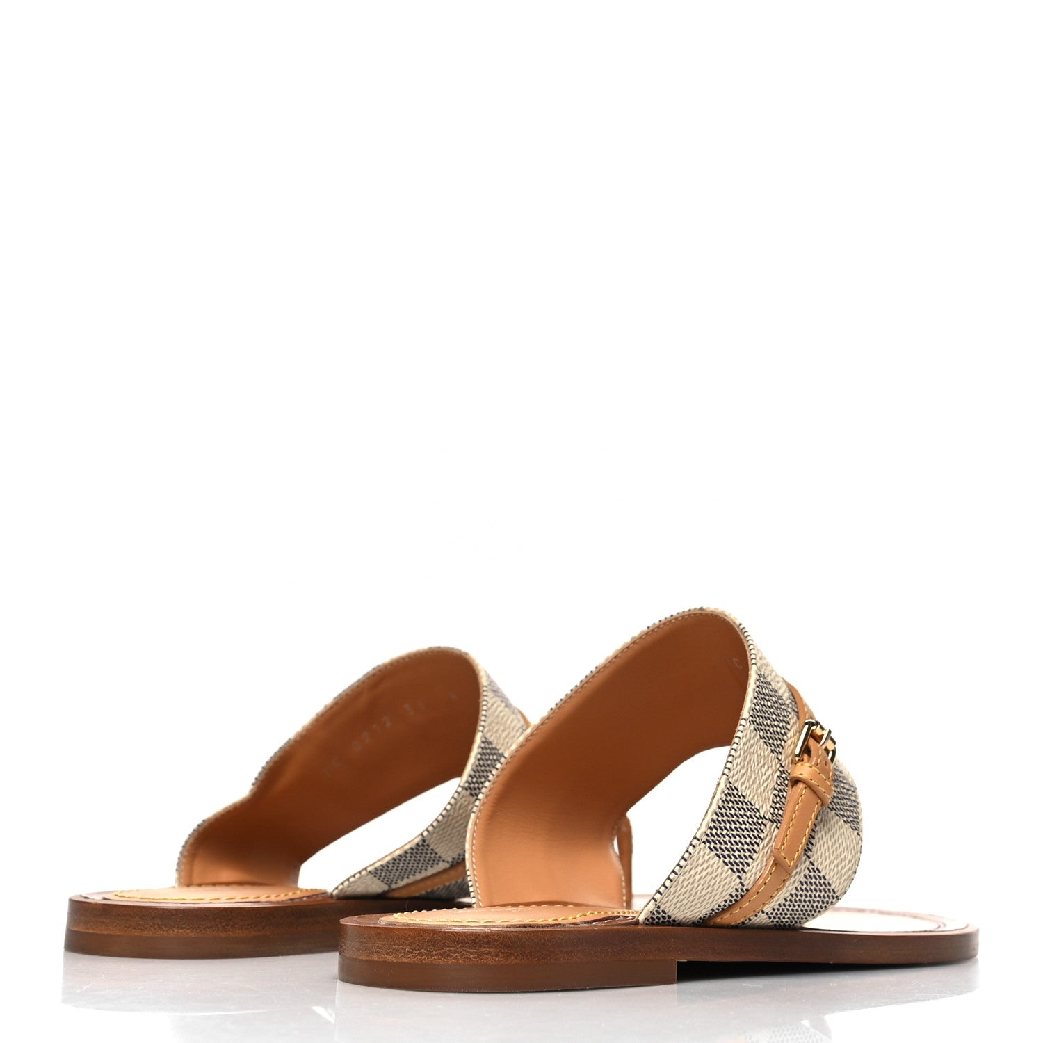 Louis Vuitton Damier Azur Palma Flat Thong Sandals 36 4 of 8