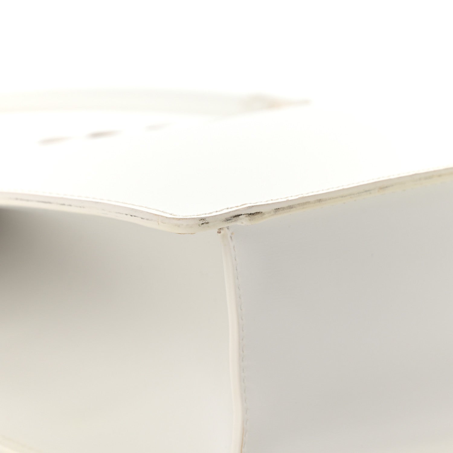 Alexander McQueen Calfskin Four Ring Frame Tote White 10 of 16
