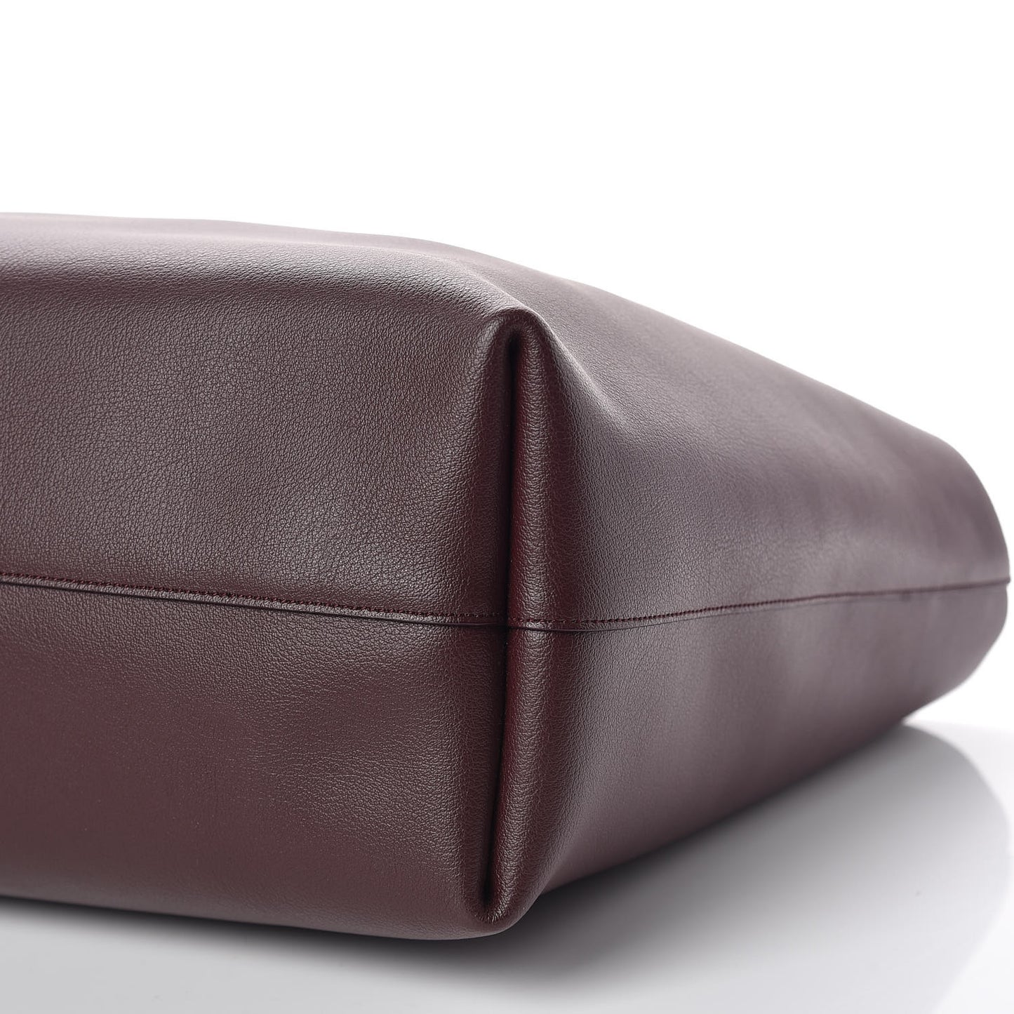 Calfskin Large Shopping Tote Bordeaux