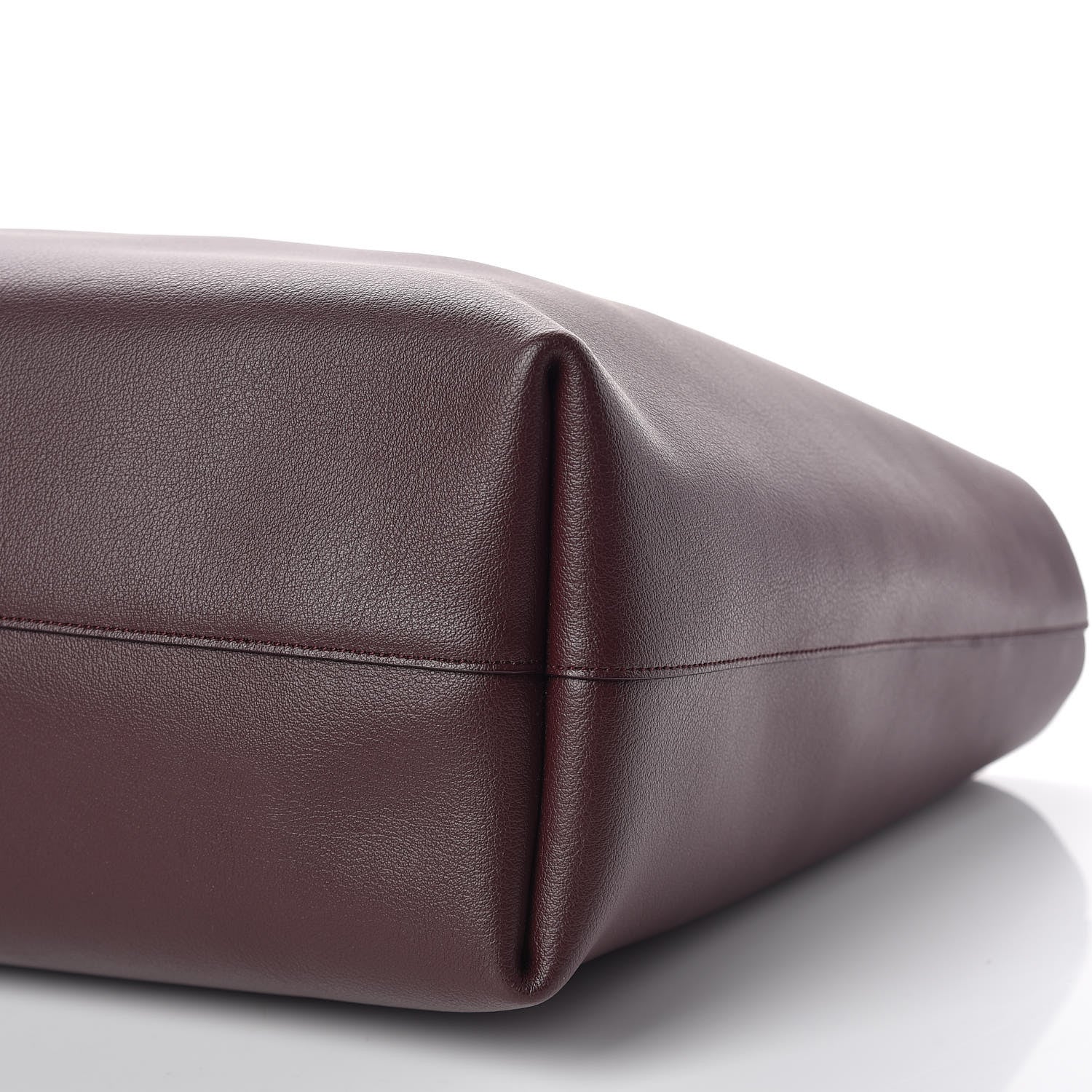 Saint Laurent Calfskin Large Shopping Tote Bordeaux 10 of 11