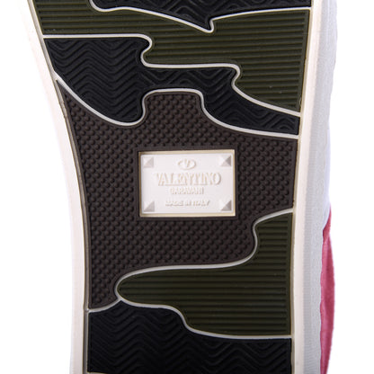 Valentino Garavani Suede Womens Flycrew Sneakers 40 Shadow Pink Optic White 7 of 15
