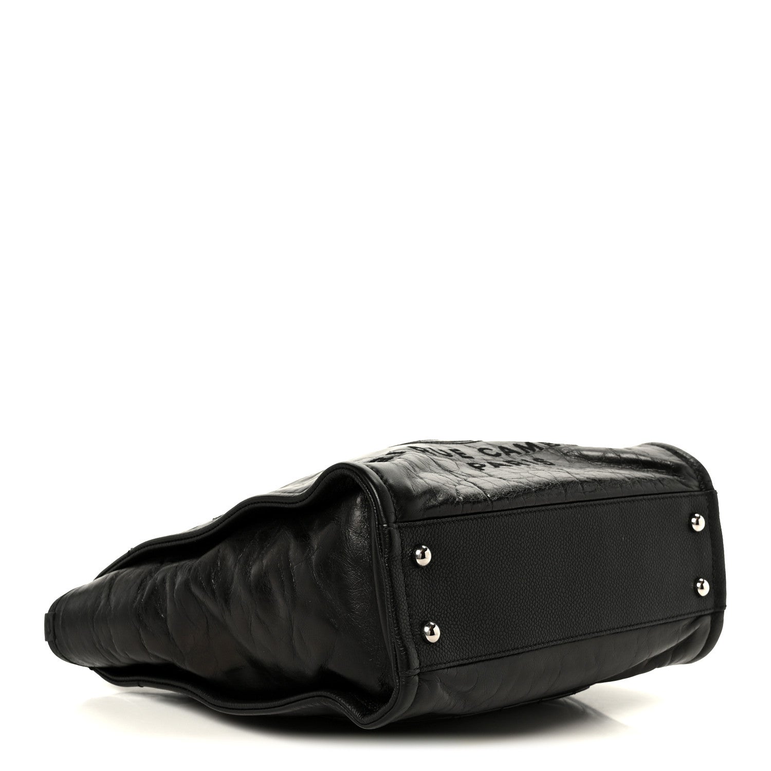 Chanel Glazed Calfskin Mini Deauville Tote Black 4 of 10
