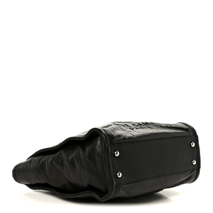 Chanel Glazed Calfskin Mini Deauville Tote Black 4 of 10