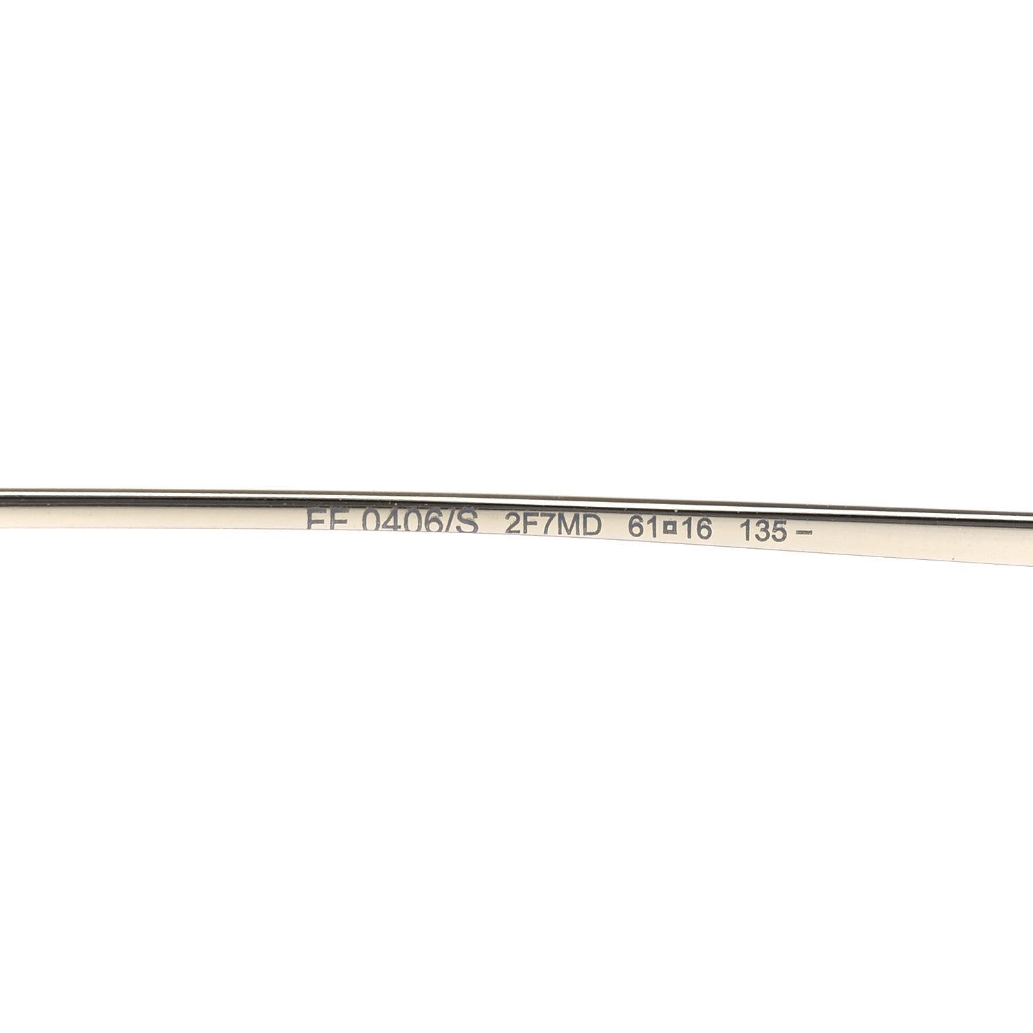 Fendi Metal Aviator Sunglasses FF0406/S Silver 6 of 6