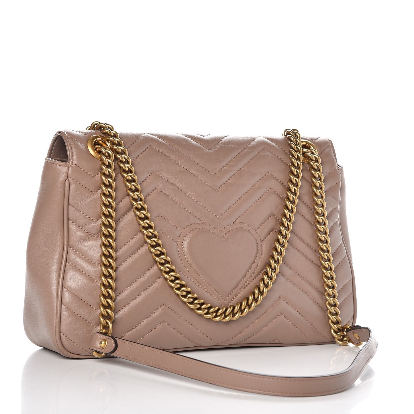 Calfskin Matelasse Medium GG Marmont Shoulder Bag Porcelain Rose