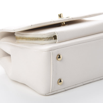 Chanel Caviar Quilted Mini Business Affinity Flap White 5 of 9