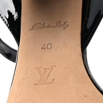 Louis Vuitton Patent Calfskin Shake Sandals 40 Black 8 of 9