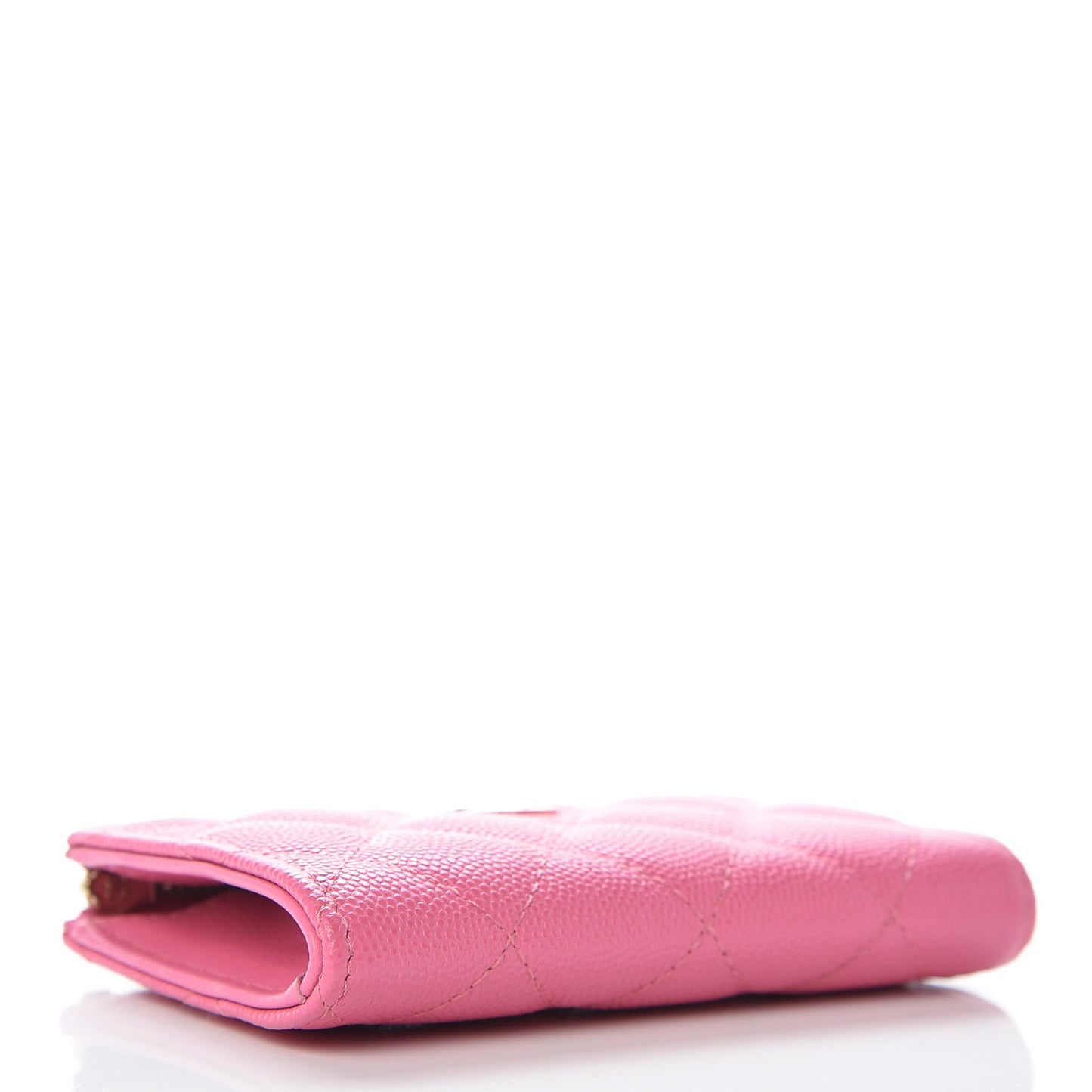 Caviar Quilted Key Holder Case Pink