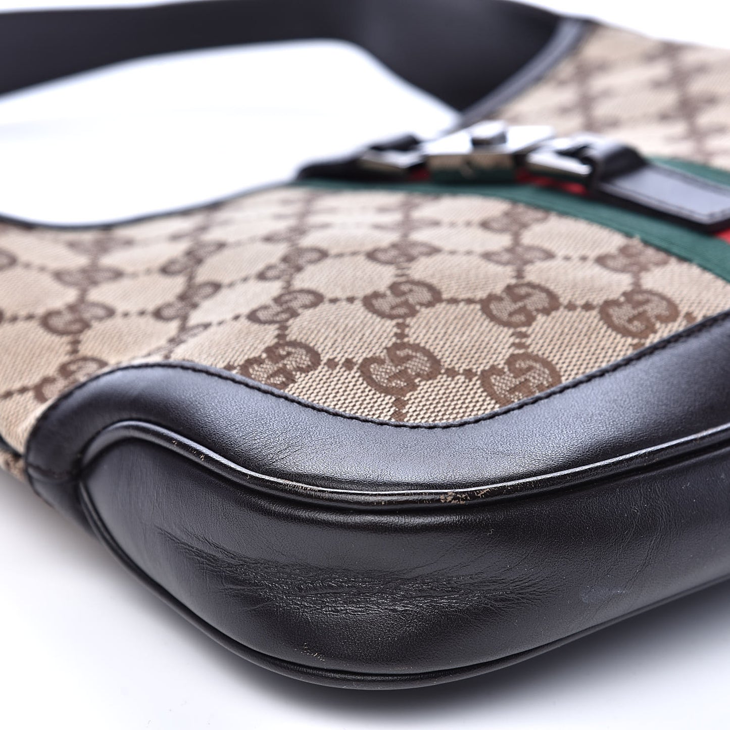 Monogram Web Small Jackie O Hobo Dark Brown