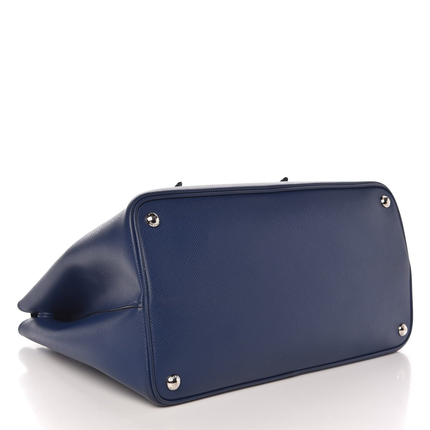 Saffiano Cuir Convertible Top Handle Tote Bleuette