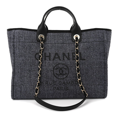Chanel Lurex Boucle Medium Deauville Tote Black 1 of 11