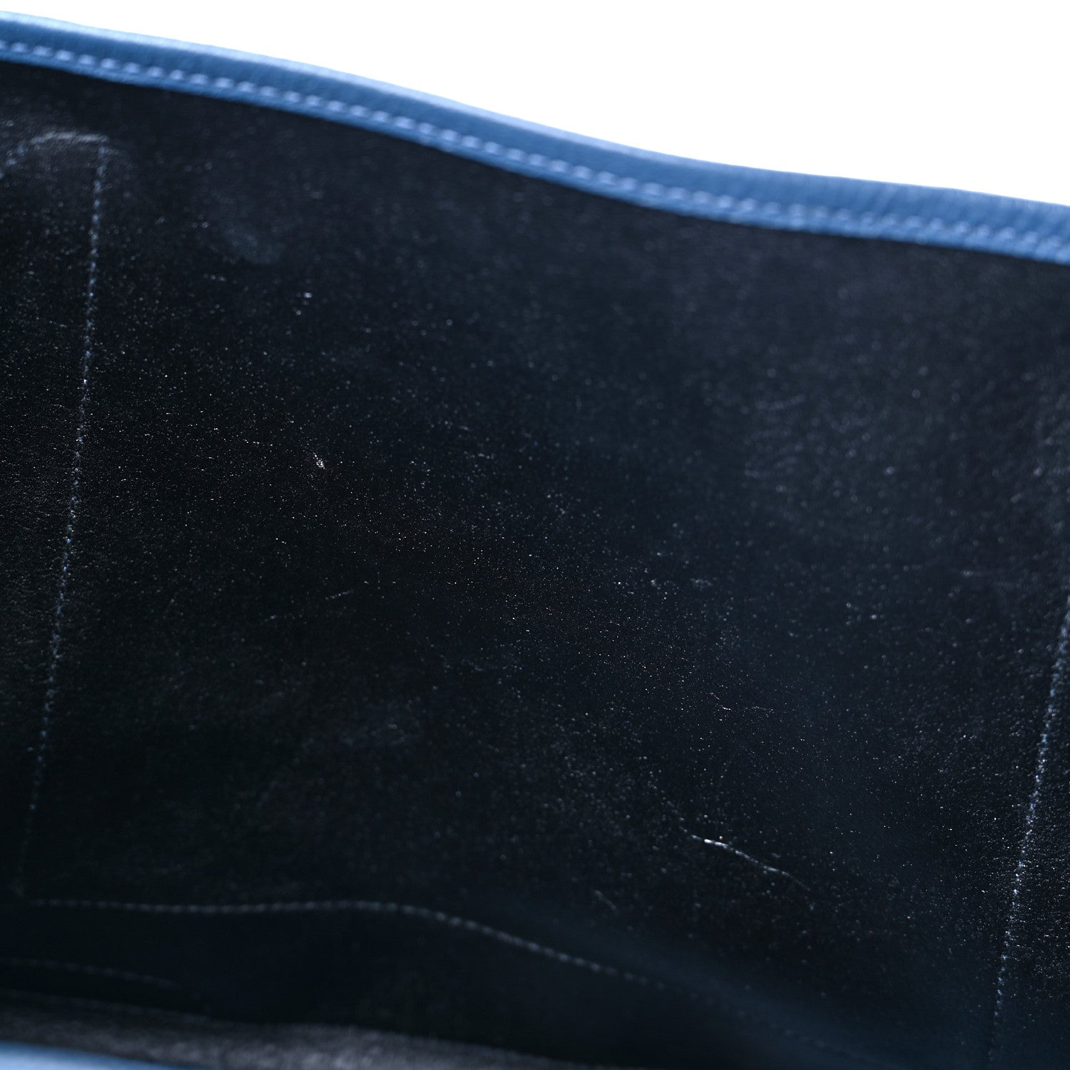 Balenciaga Calfskin S Navy Cabas Petrol Blue White 9 of 11