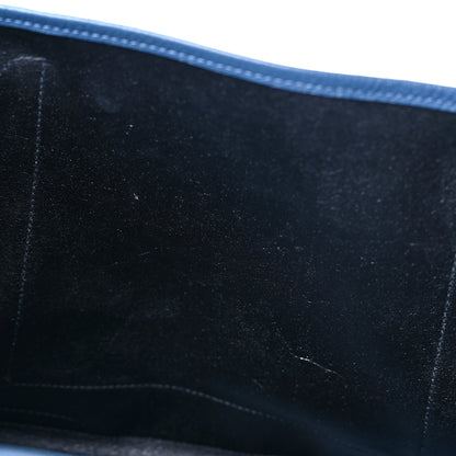 Balenciaga Calfskin S Navy Cabas Petrol Blue White 9 of 11