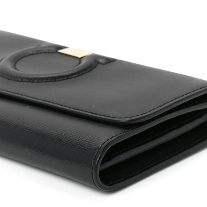 Salvatore Ferragamo Calfskin City Wallet On Chain Black Lipstick 11 of 11