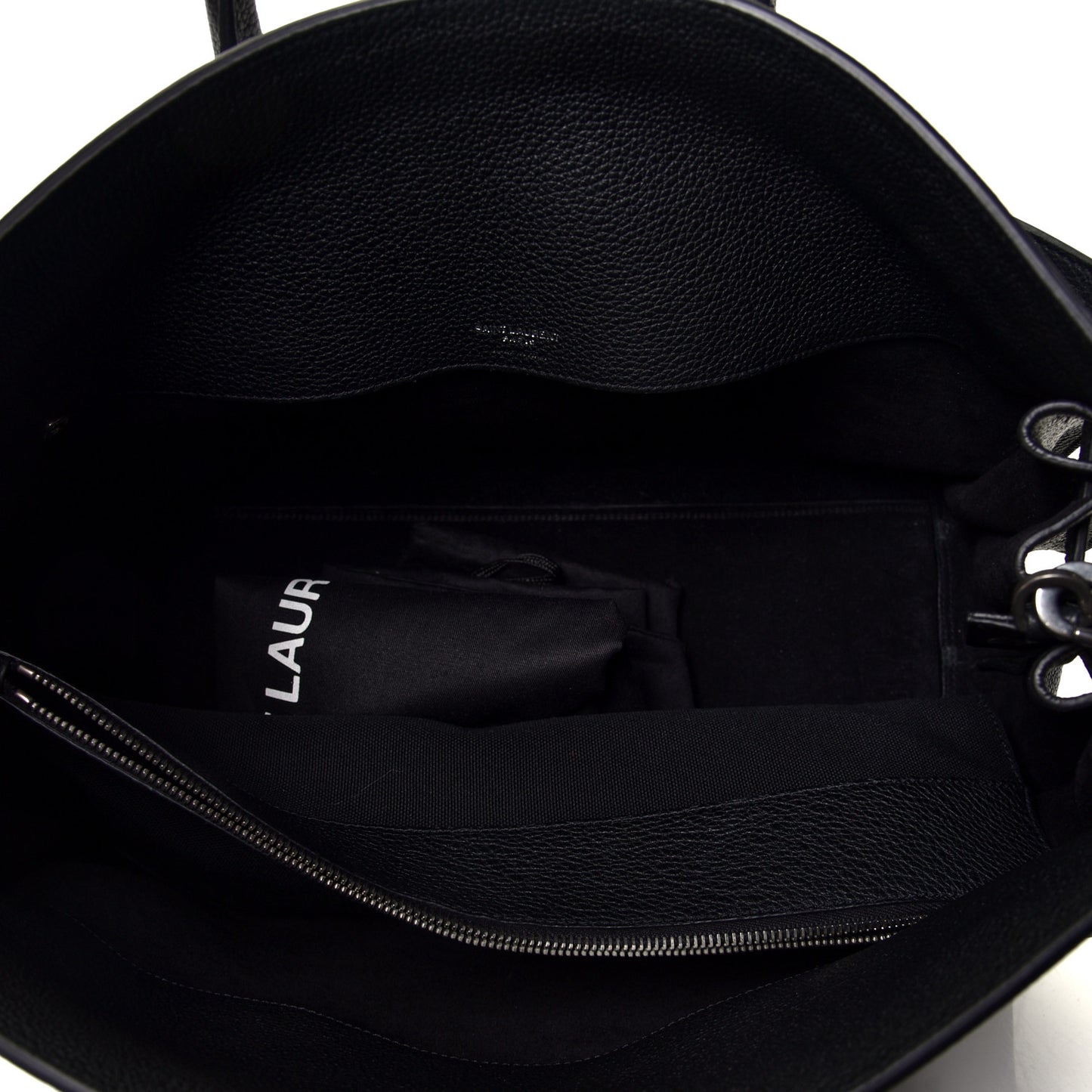Grained Calfskin Medium Souple Sac De Jour Black