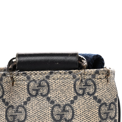 Gucci GG Plus Monogram Large Flat Messenger Bag Beige Blue 11 of 12