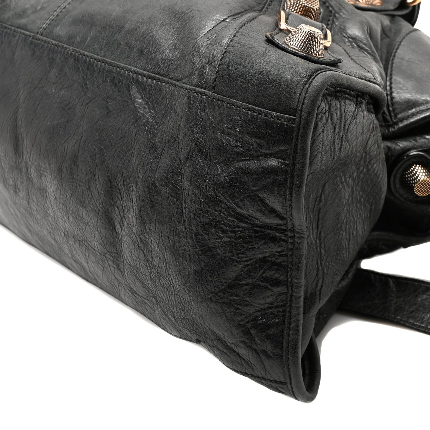 Agneau Giant 21 Rose Gold Hardware Part Time Black