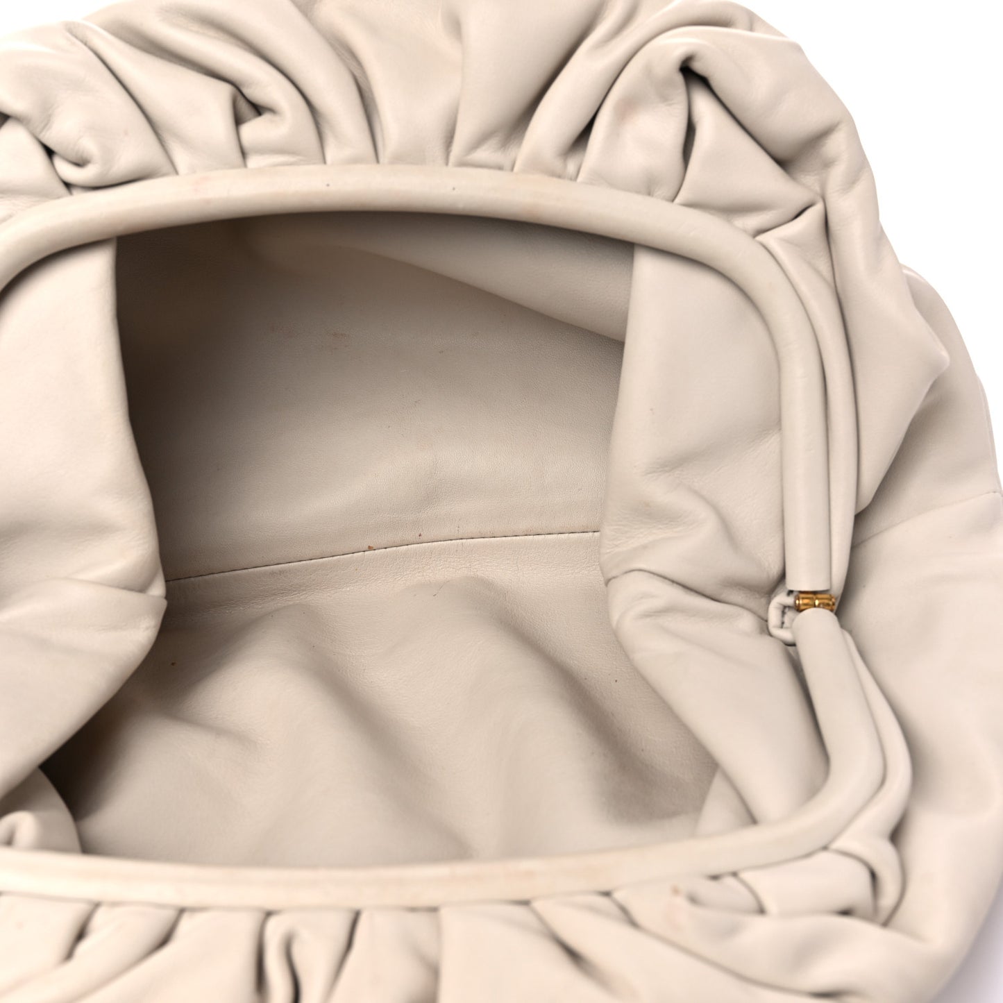 Smooth Butter Calf The Pouch Oversized Clutch Plaster