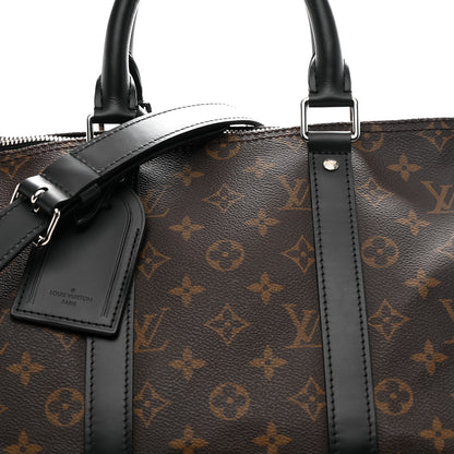 Louis Vuitton Monogram Macassar Keepall Bandouliere 45 6 of 8