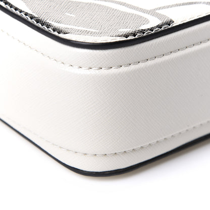 Marc Jacobs X Peanuts Saffiano Small Snoopy Snapshot Camera Bag White Black 10 of 11