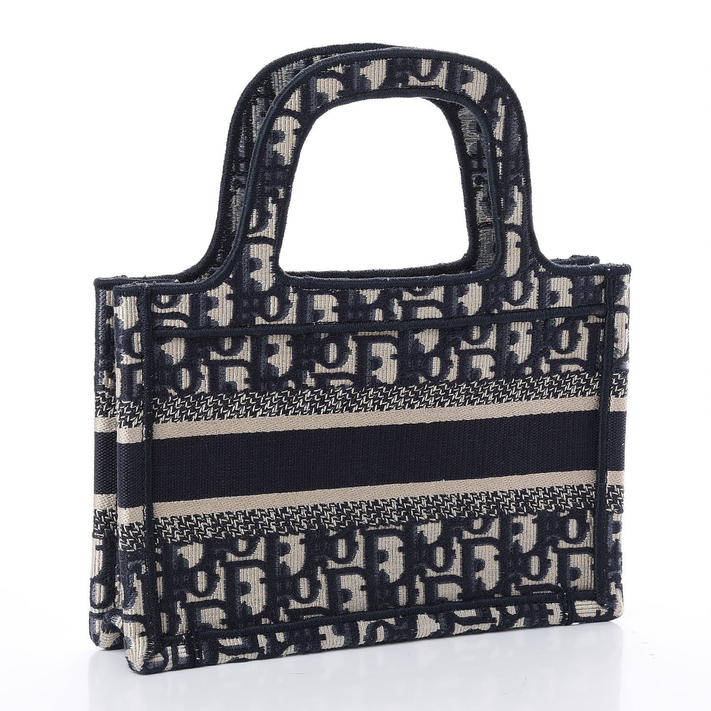 Oblique Mini Book Tote Blue Multicolor