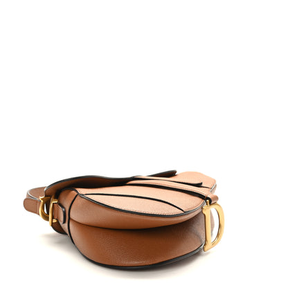 Christian Dior Grained Calfskin Saddle Bag Camello 4 of 9
