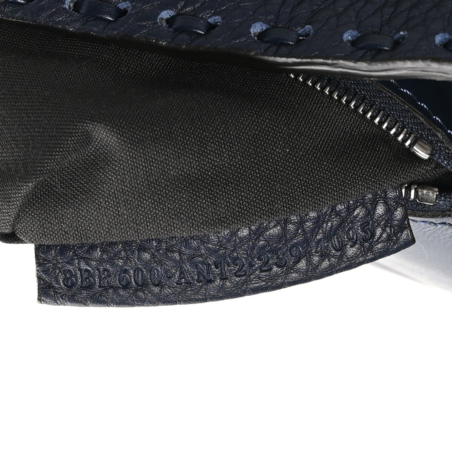 Cuoio Roma Sellerissima Nappa Sintetica Tape Stitch Baguette Notte