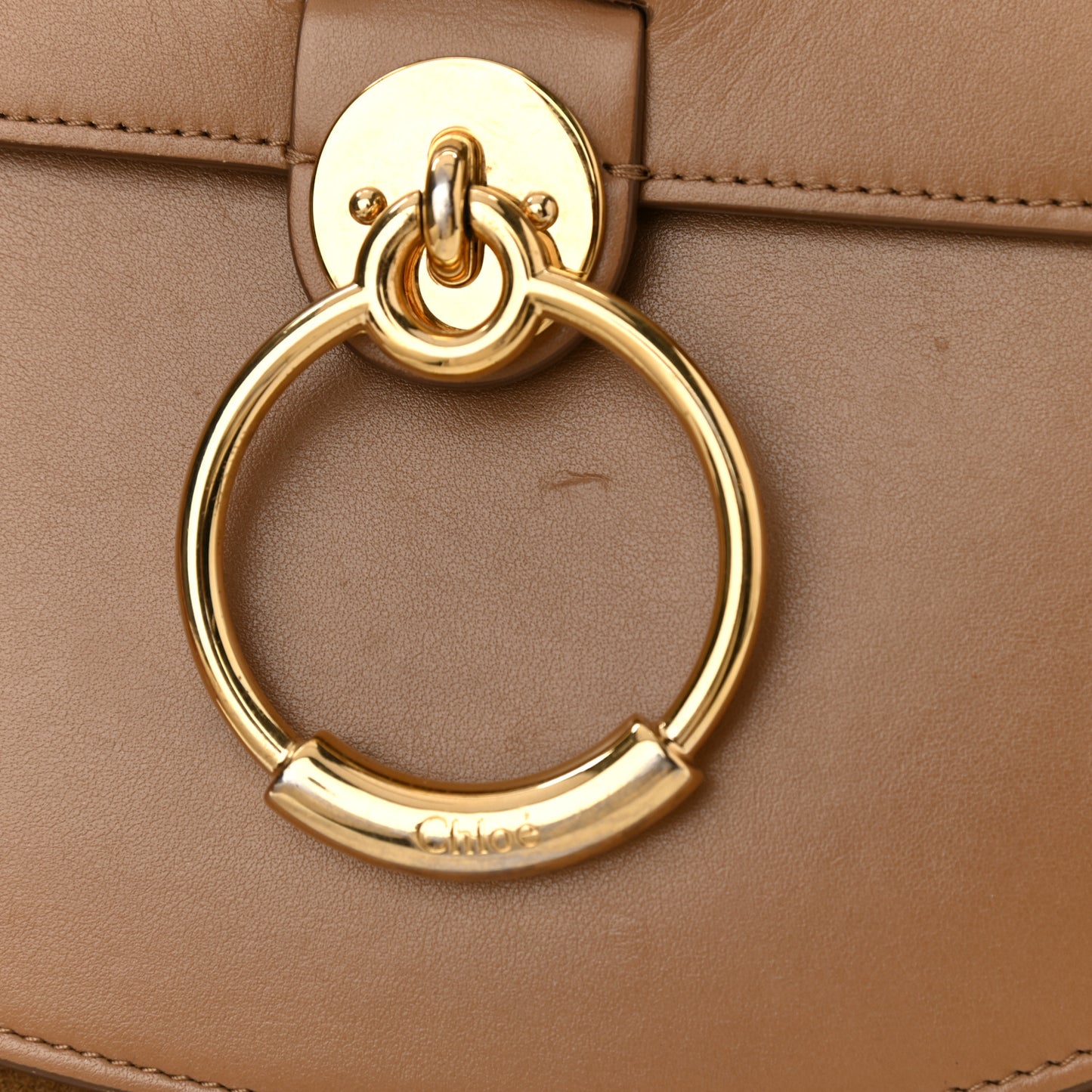 Calfskin Large Tess Bag Nut